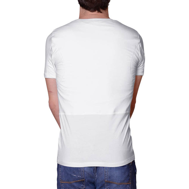 Men's Back Moisture-Wicking Clothing for Back Sweating (Crew Neck)