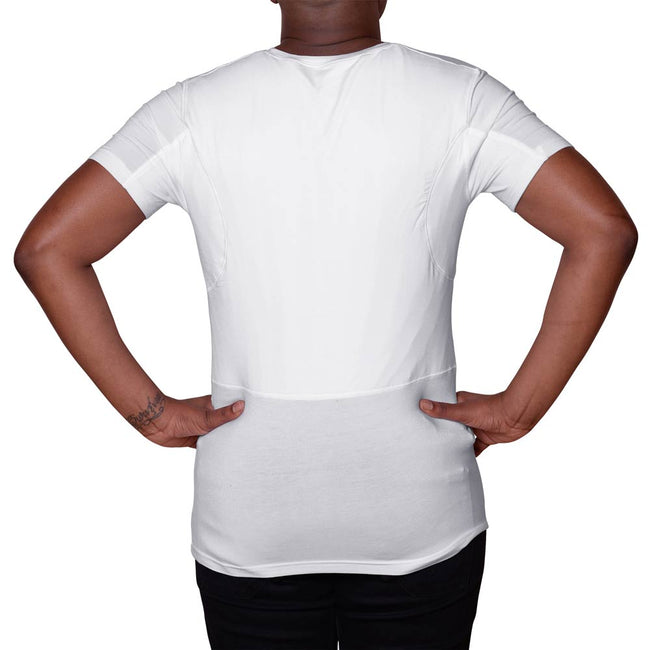 Men's Back Moisture-Wicking Clothing for Back Sweating (Crew Neck)